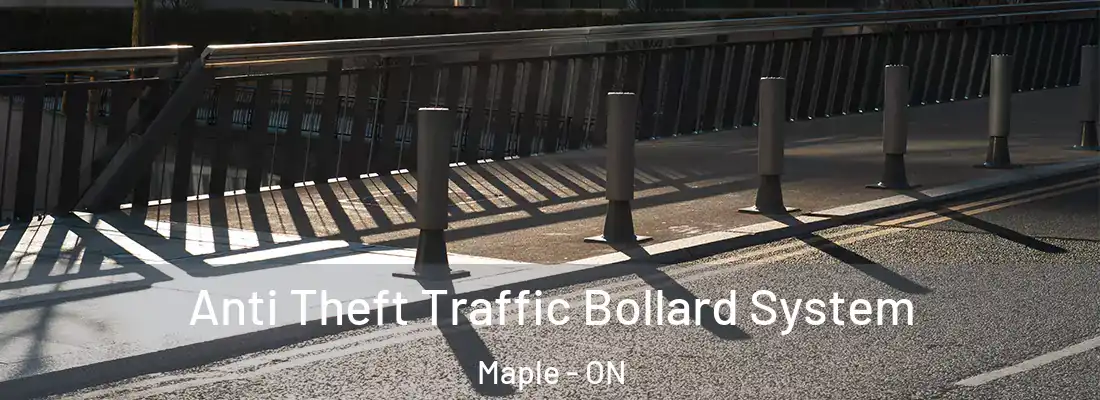  Anti Theft Traffic Bollard System Maple - ON