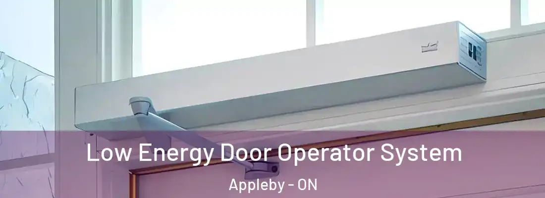  Low Energy Door Operator System Appleby - ON