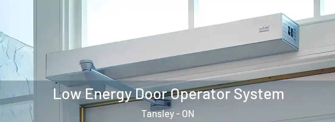  Low Energy Door Operator System Tansley - ON