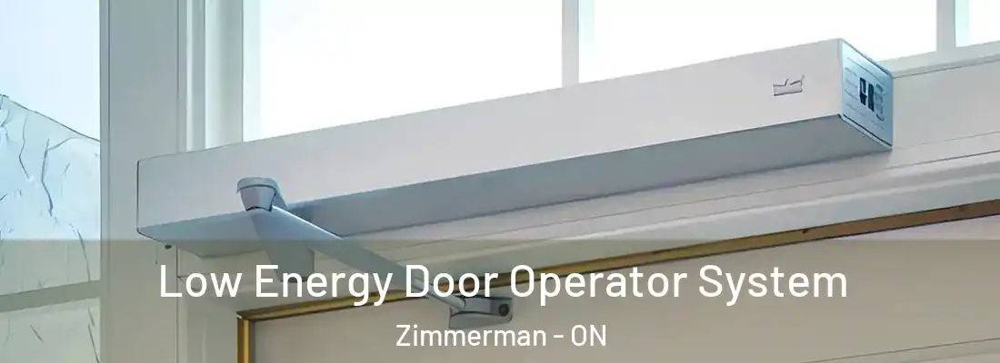  Low Energy Door Operator System Zimmerman - ON