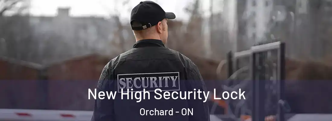  New High Security Lock Orchard - ON