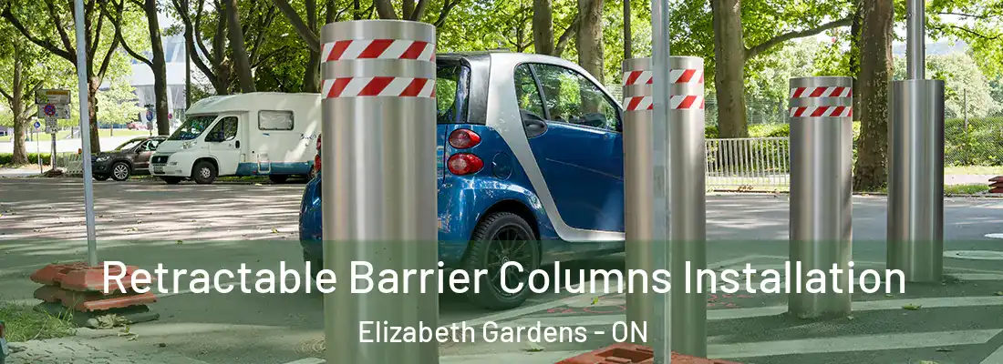 Retractable Barrier Columns Installation Elizabeth Gardens - ON