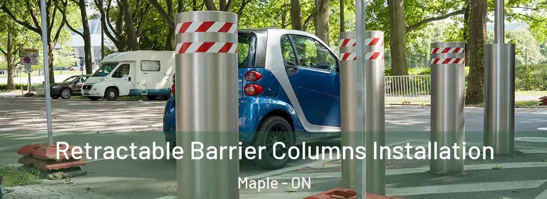  Retractable Barrier Columns Installation Maple - ON