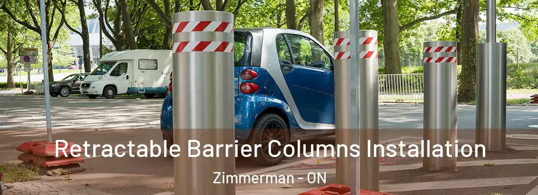  Retractable Barrier Columns Installation Zimmerman - ON